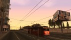 A PCC tram from the game L. A. Noire