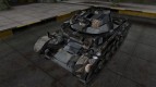 La piel para el tanque alemán Panzer II