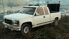 GMC Sierra 1992 (Construction Pickup with flashing orange lights)