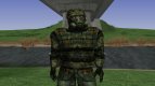 A member of the group the Liquidators in the exoskeleton without servos of S. T. A. L. K. E. R