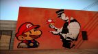 Mural of Mario Bros