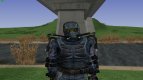A member of the group the guardians of the Zone in a lightweight exoskeleton of S. T. A. L. K. E. R V. 2