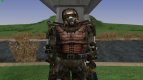The commander of the group Dark stalkers in a lightweight exoskeleton of S. T. A. L. K. E. R V. 1
