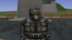A member of the group Apocalypse in the bomb suit SKAT-9M of S. T. A. L. K. E. R. v.1