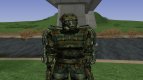 A member of the group the Liquidators in the exoskeleton of S. T. A. L. K. E. R