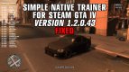 Simple Native Trainer for Steam (v1.2.0.43) FIXED