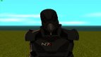 Shepard (male) in Death Mask from Mass Effect