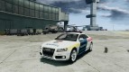 Audi S5 Hungarian Police Car white body