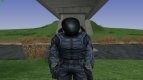 A member of the group the guardians of the Zone in a scientific suit of S. T. A. L. K. E. R V. 2