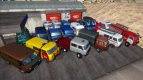 Pack of UAZ cars-3909 (39094, 39095, 39099, 39093)