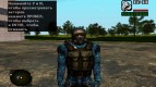 Member of the group Clean Sky in lightweight jumpsuit sky Sentinel from S. T. A. L. K. E. R v. 1