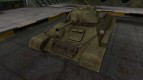La piel para el T-34 en расскраске 4БО