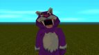 Hombre en traje púrpura de tigre de dientes de sable grueso de Zoo Tycoon 2