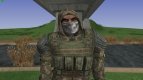 A member of the group Cleaners in the body armor CHN-1 of S. T. A. L. K. E. R V. 2