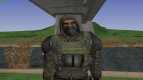 A member of the group Cleaners in the body armor CHN-1 of S. T. A. L. K. E. R V. 5