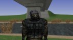 A member of the group Enclave in the scout suit from S. T. A. L. K. E. R.