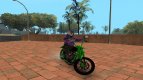 GTA V Western Motorcycle Daemon Con Paintjobs Stock
