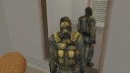 Stalker mercenary in gas mask