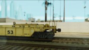 El vagón-plataforma (color amarillo)