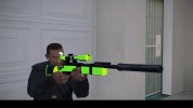 Sniper Rifle chrome green v2