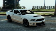 Unmarked Mustang GT500 for GTA 5 miniature 4