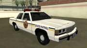 Ford LTD Crown Victoria 1991 North Dakota State Patrol для GTA San Andreas миниатюра 2
