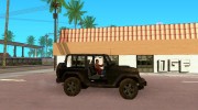 Jeep Wrangler для GTA San Andreas миниатюра 5
