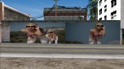 3D Girl Mural для GTA San Andreas миниатюра 1