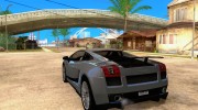Lamborghini Gallardo Superleggera para GTA San Andreas miniatura 3