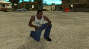Белая майка. Я сплю на столе para GTA San Andreas miniatura 3