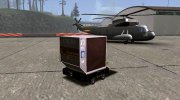 GTA V Airport Trailer (Small cargo trailer) (VehFuncs) for GTA San Andreas miniature 2