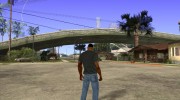 CJ в футболке (Bounce FM) для GTA San Andreas миниатюра 5