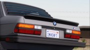 BMW M5 NA-spec (US-spec) 1985 для GTA San Andreas миниатюра 7