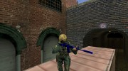 Blue Camo M4 для Counter Strike 1.6 миниатюра 4