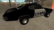 1970 Chevrolet Chevelle SS Police LVPD for GTA San Andreas miniature 4