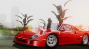 1989 Ferrari F40 (US-Spec) para GTA San Andreas miniatura 6