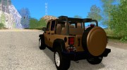 Jeep Wrangler Rubicon Unlimited 2012 для GTA San Andreas миниатюра 3