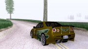 Nissan Skyline GT-R for GTA San Andreas miniature 2