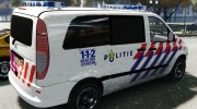 Mercedes Vito 115 CDI Dutch Police для GTA 4 миниатюра 5