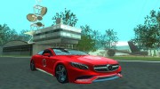 Mercedes-Benz S63 AMG Coupe v1 для GTA San Andreas миниатюра 1