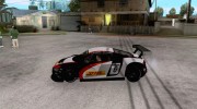 Audi R8 LMS для GTA San Andreas миниатюра 2