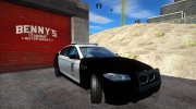 BMW M5 (F10) LAPD para GTA San Andreas miniatura 2