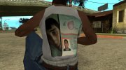 Белая майка Mihail_Burcev para GTA San Andreas miniatura 8