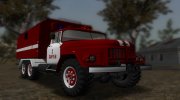 ЗиЛ-131 Пожарный Кунг для GTA San Andreas миниатюра 1