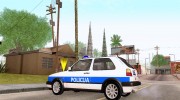 Volkswagen Golf Mk2 Policija для GTA San Andreas миниатюра 2