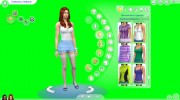Зеленый экран (хромакей) для CAS para Sims 4 miniatura 2