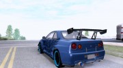 Nissan Skyline GTR 34 CIAY для GTA San Andreas миниатюра 3