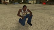 Белая майка «Почтальон Печкин» para GTA San Andreas miniatura 3