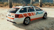 Skoda Octavia RS Swiss - GE Police para GTA 5 miniatura 4