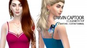 CC.Elizabeth top for Sims 4 miniature 1